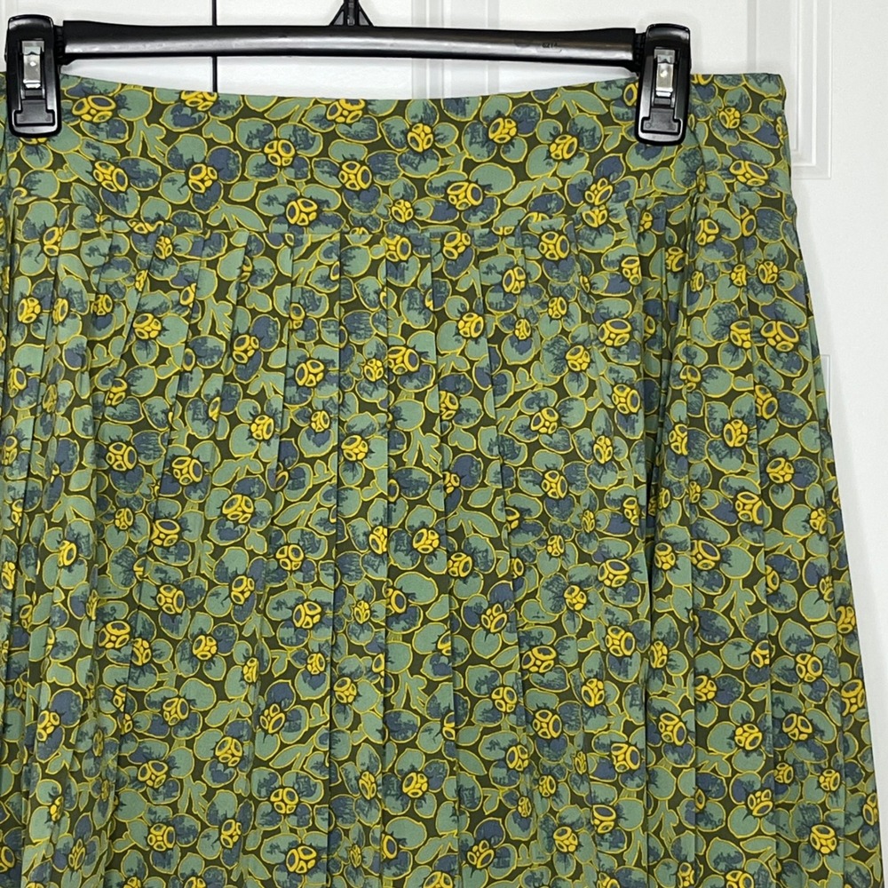 Toad&Co Sunkissed Skort XL Green Floral Pleated Built In Shorts - Picture 4 of 12
